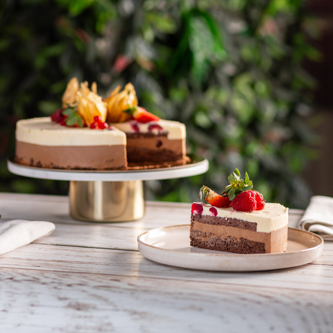 Tort Duo Mousse cu Visine cu Stevia