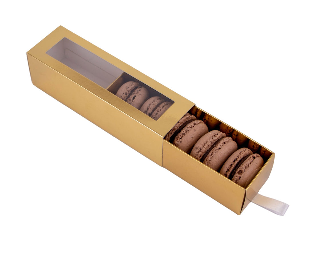 Cutia cu 5 Macarons cu Ciocolata