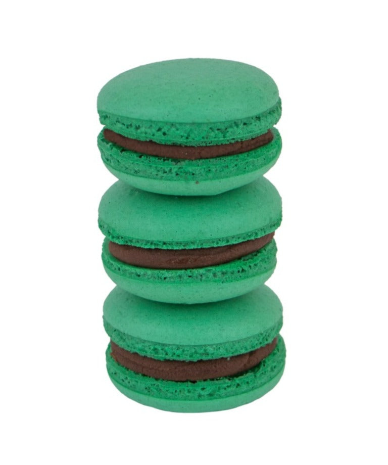 Macarons cu Ciocolata si Menta