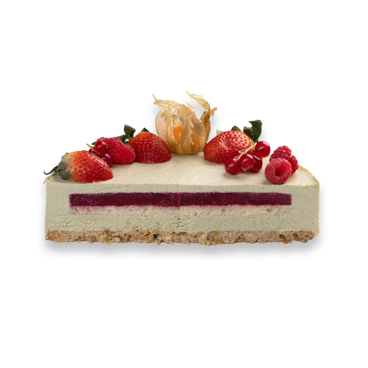 Tort cu Fistic si Zmeura cu Stevia
