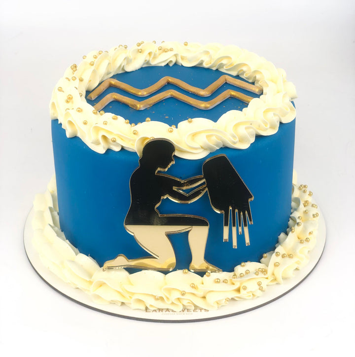 Tort Decorat Zodia Varsator