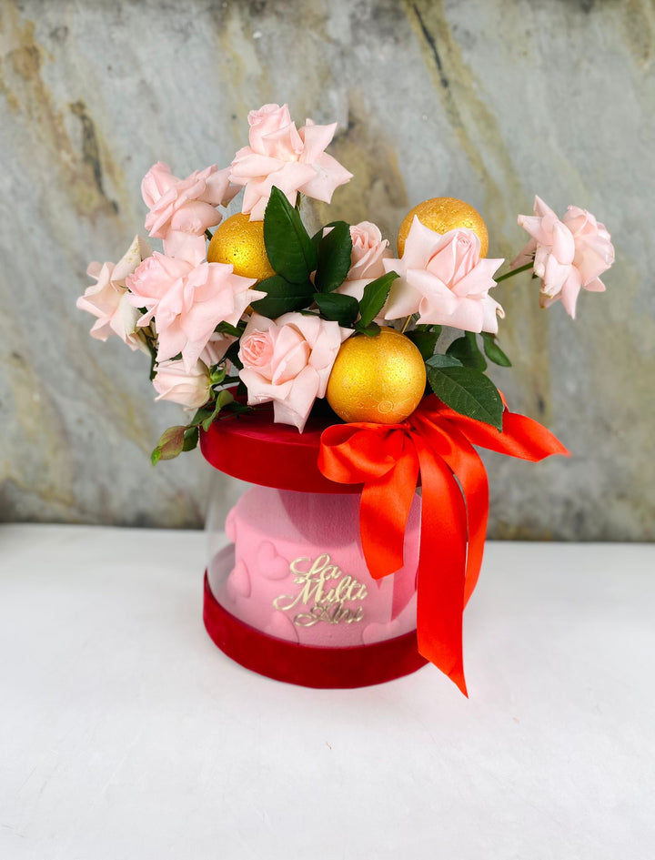 Cake and Flowers Pink