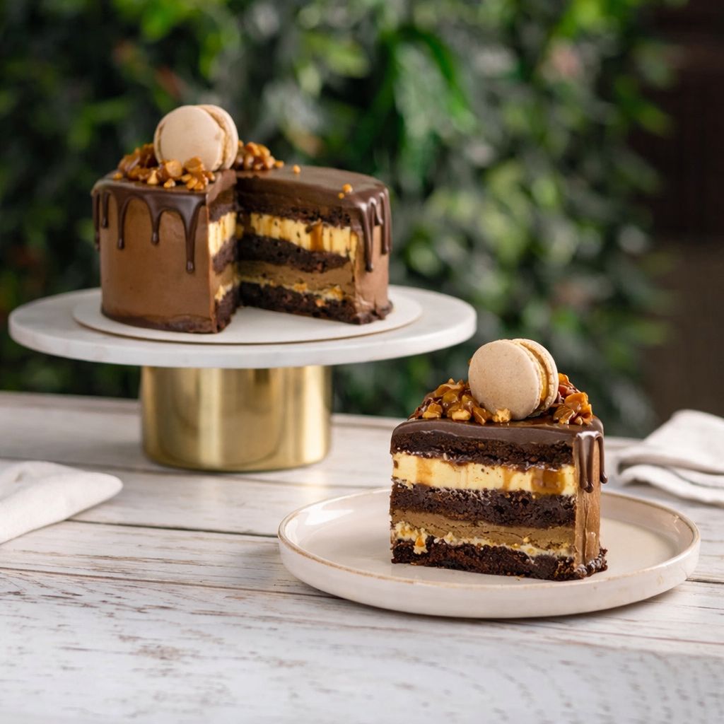 Felie Tort Clasic cu Caramel