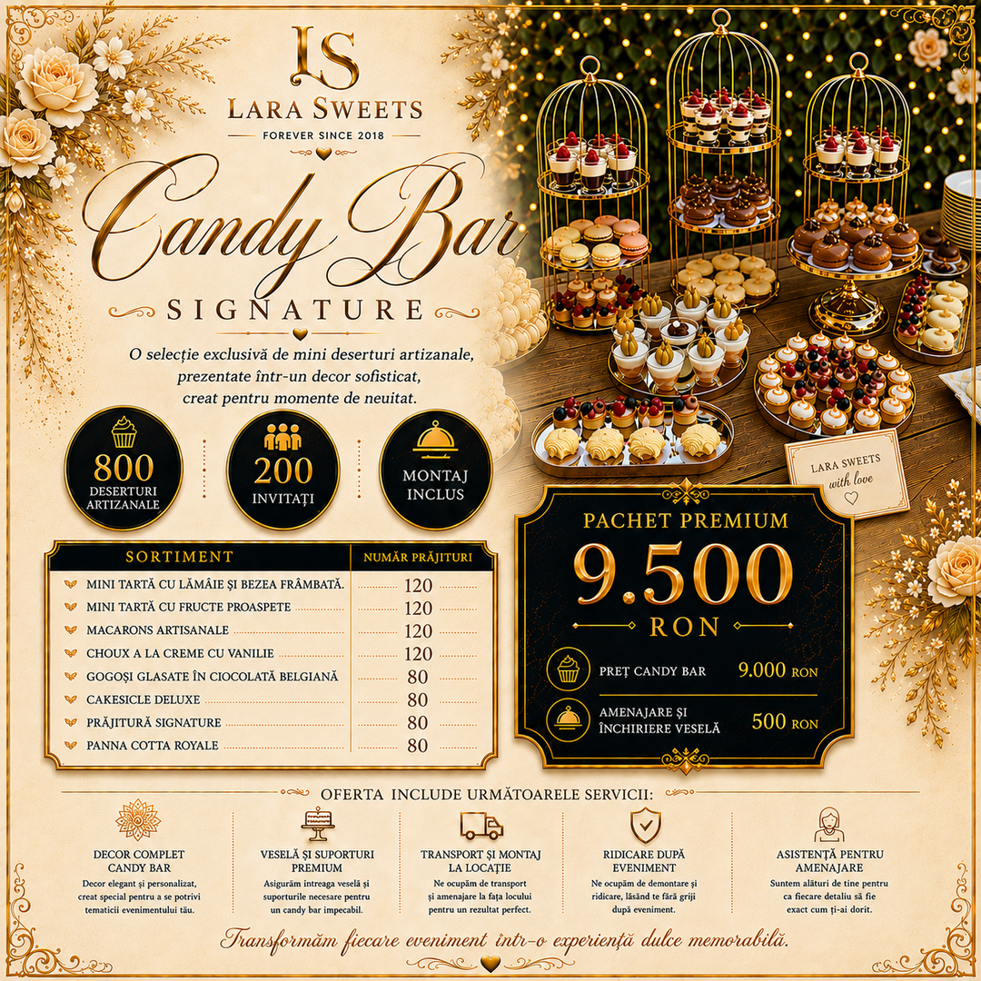 Candy Bar Signature 200 persoane