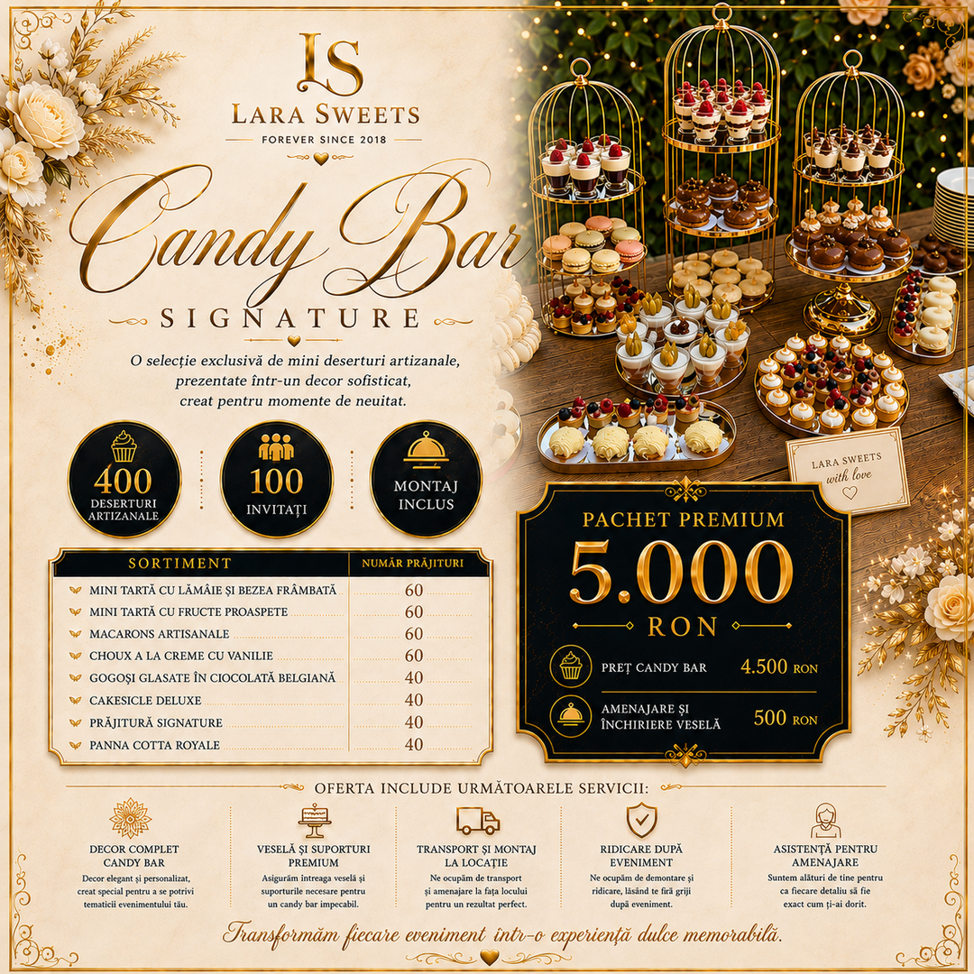 Candy Bar Signature 100 persoane