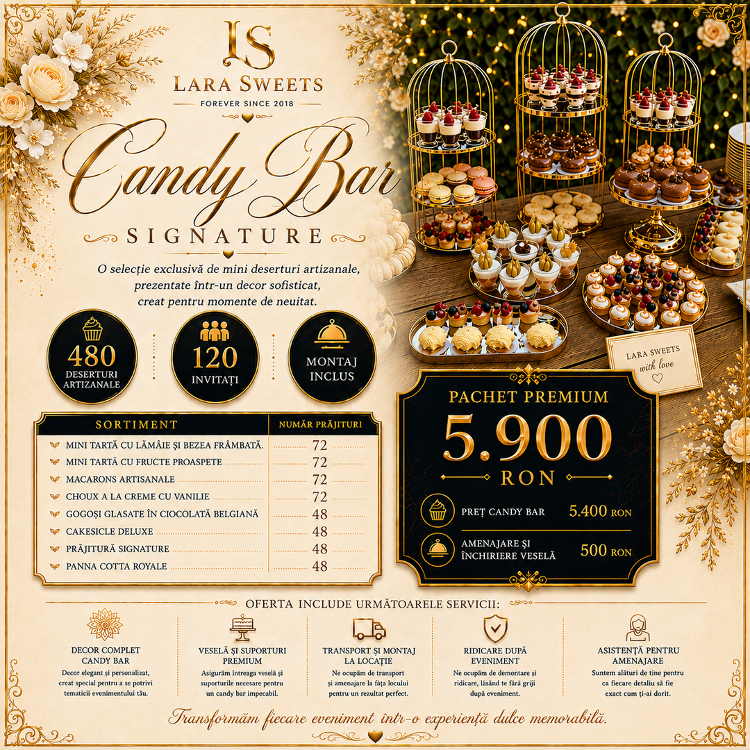 Candy Bar Signature 120 persoane