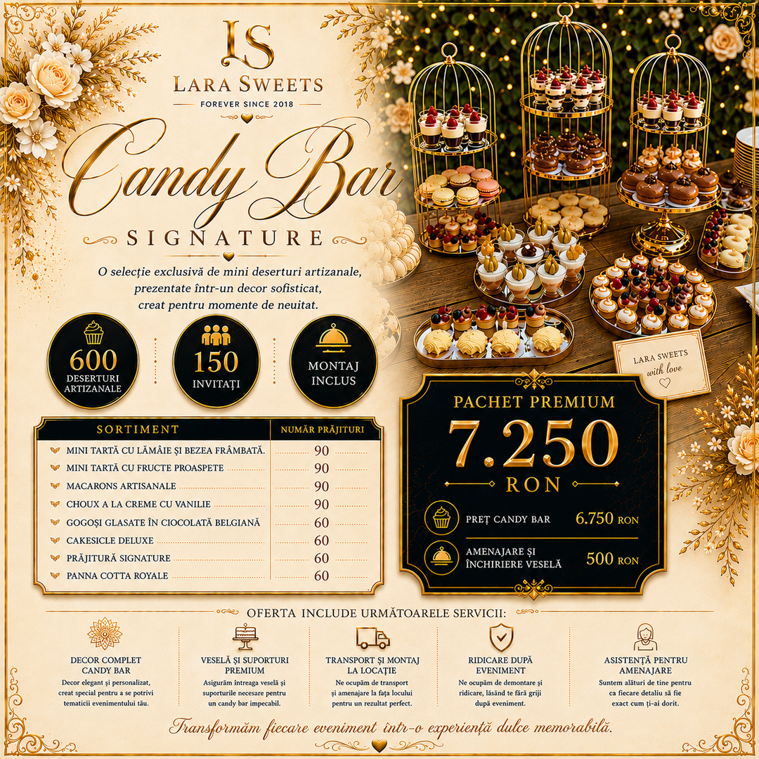 Candy Bar Signature 150 persoane