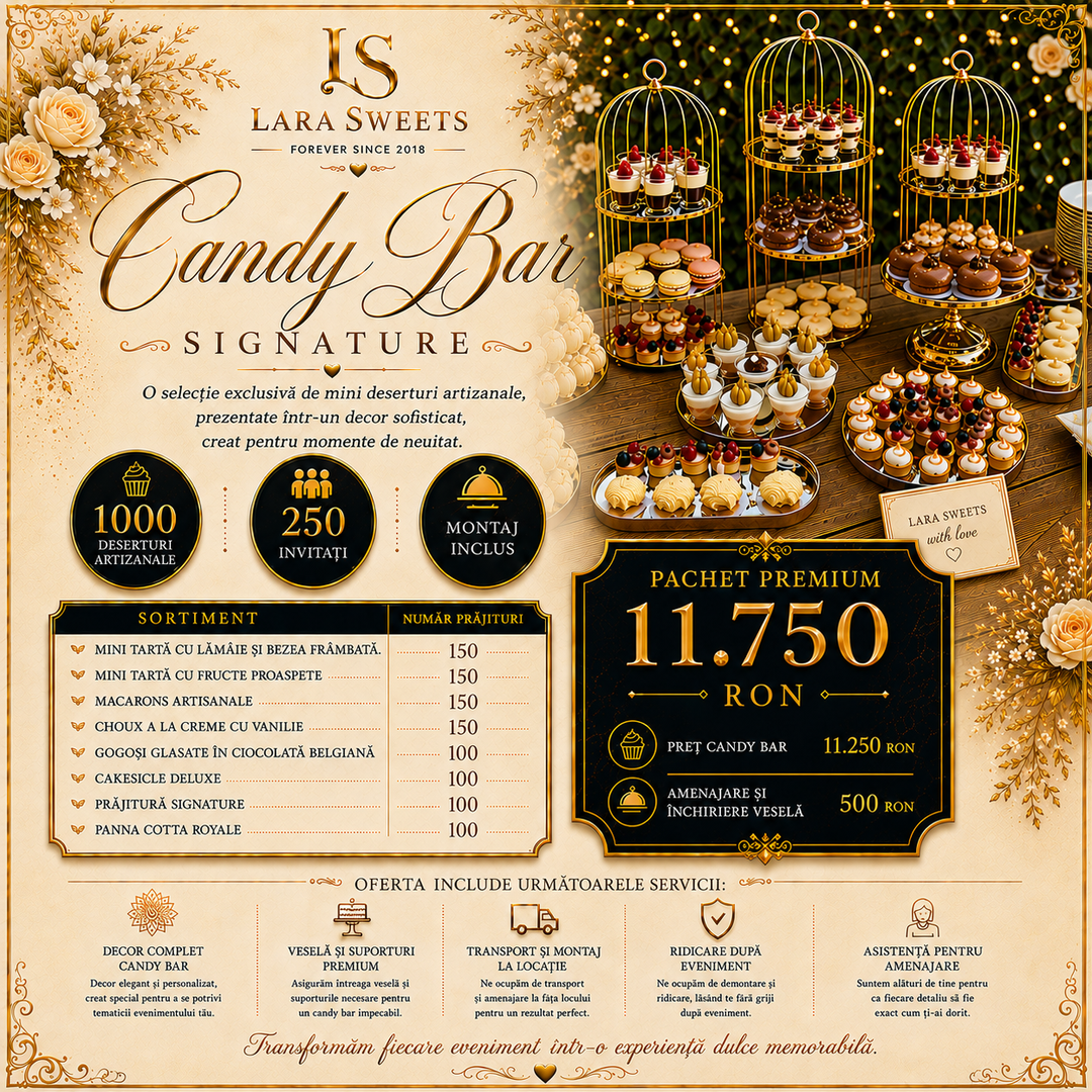 Candy Bar Signature 250 persoane