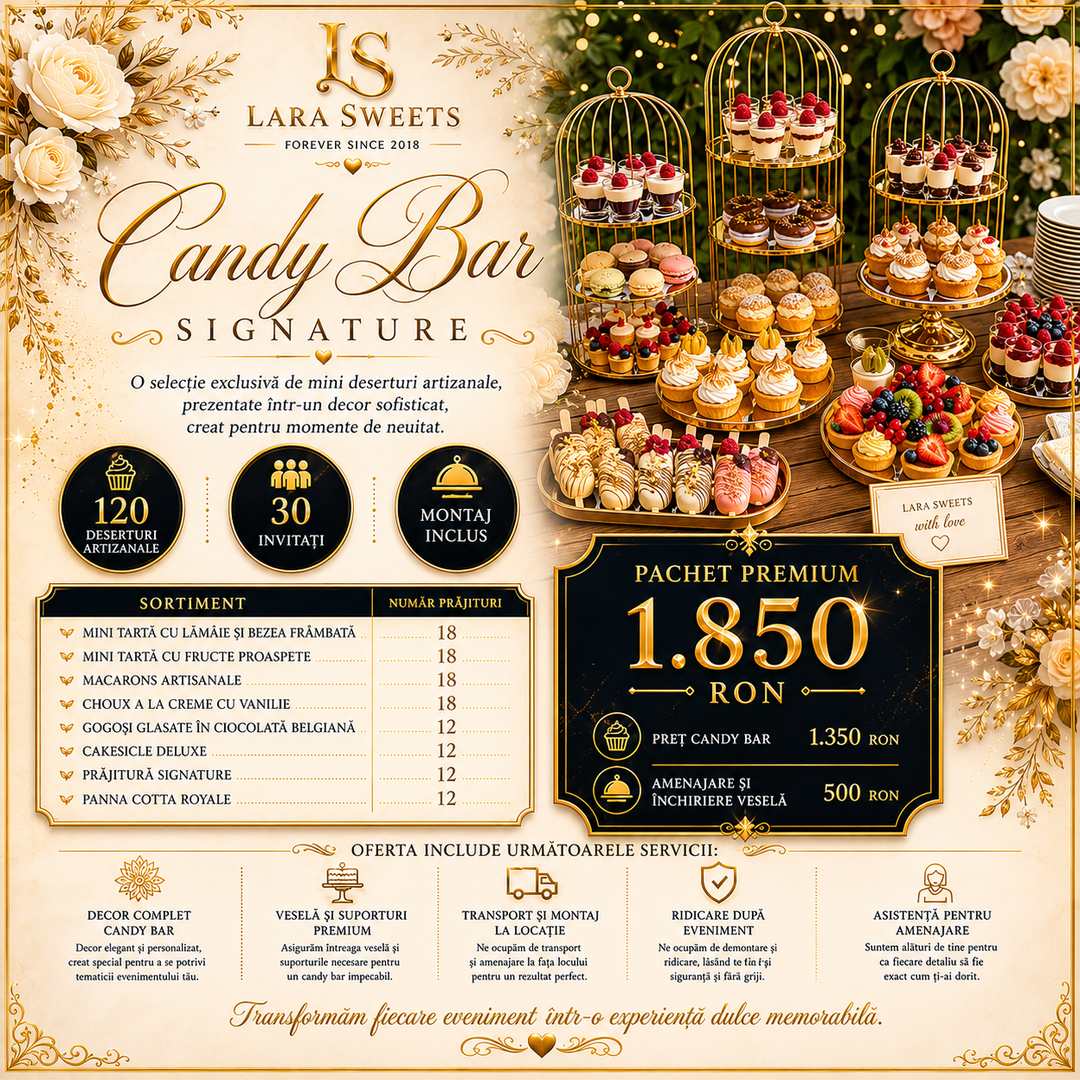 Candy Bar Signature 30 persoane