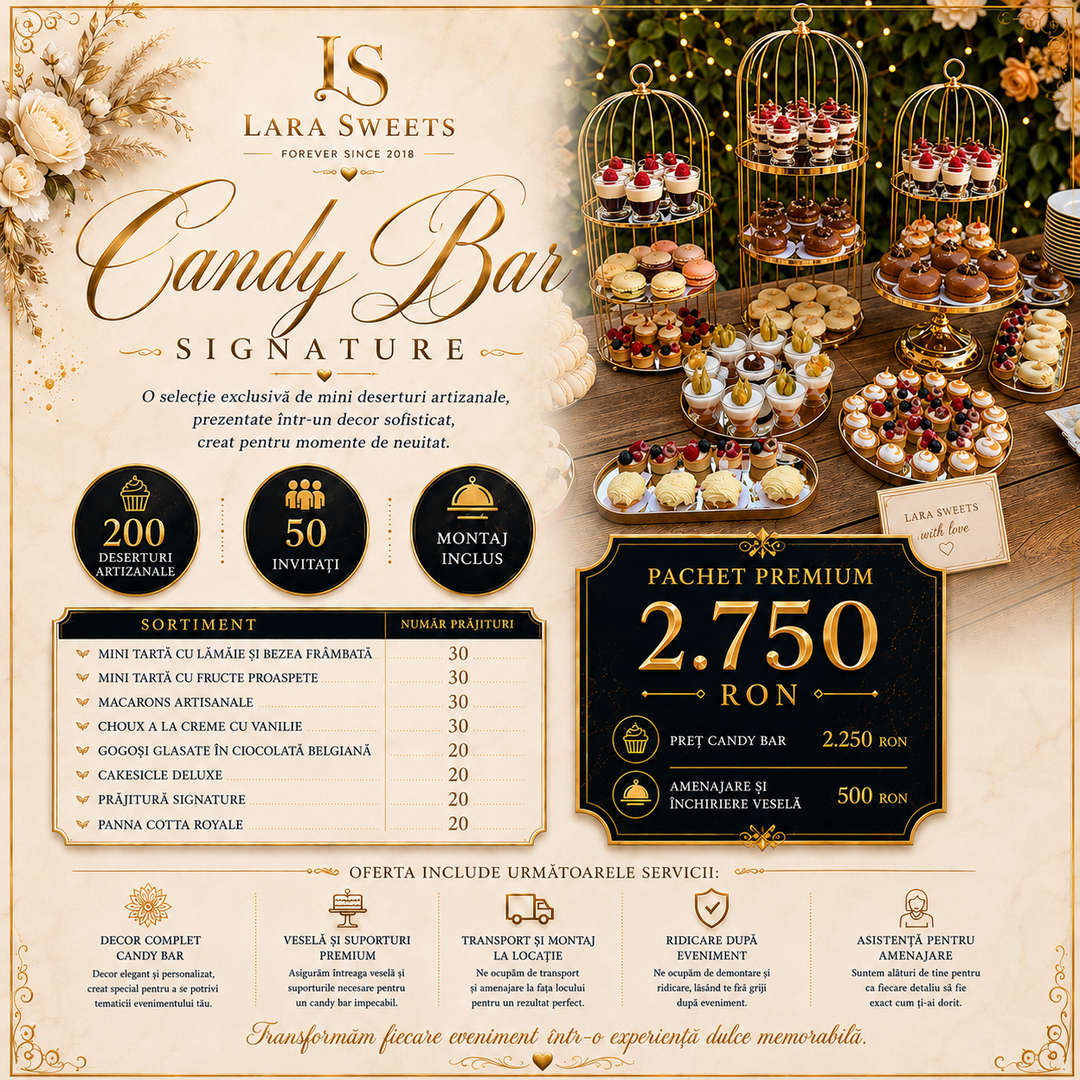 Candy Bar Signature 50 persoane