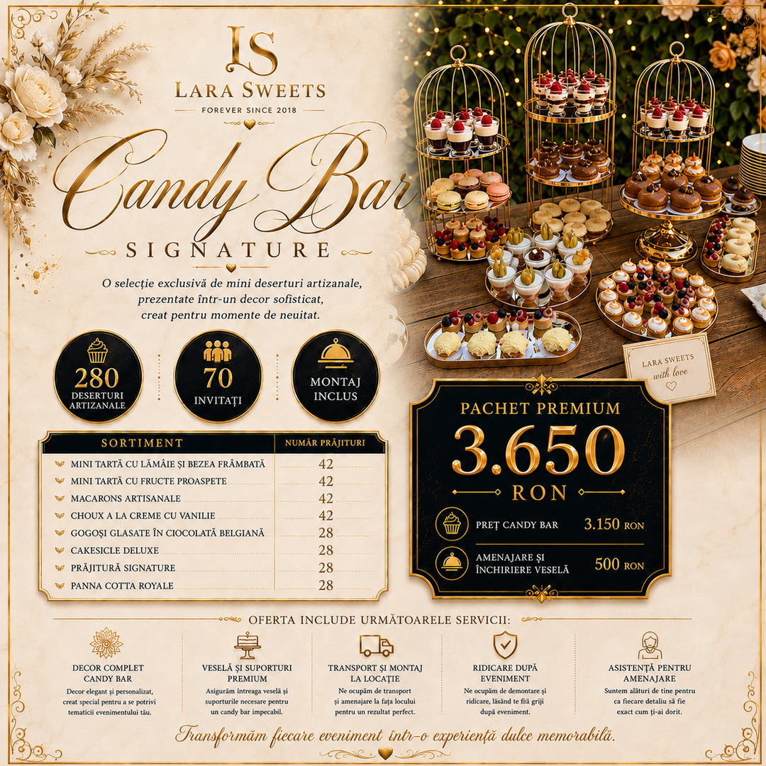 Candy Bar Signature 70 persoane