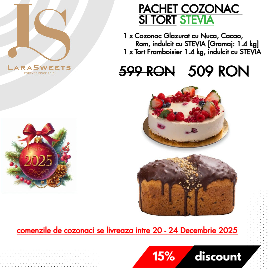 Pachet Cozonac Stevia si Tort