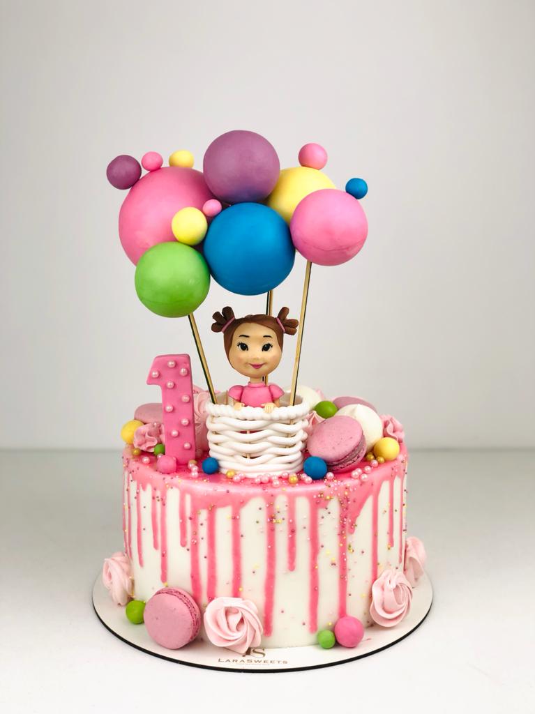 Tort Fetita in Balon