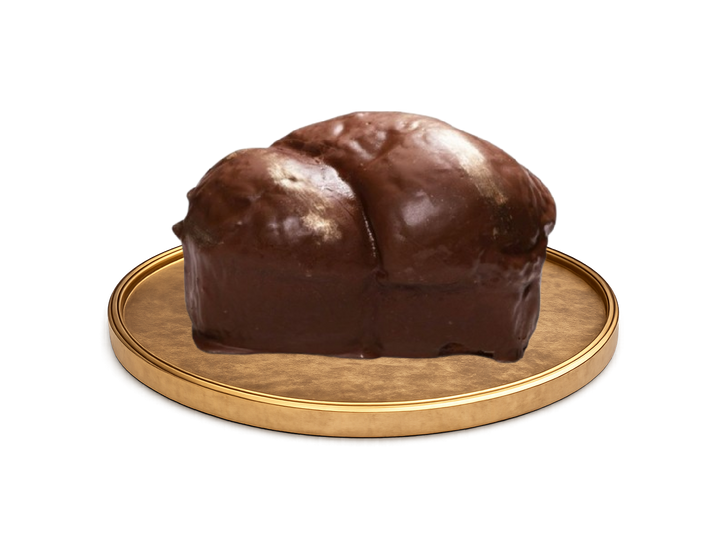 Cozonac cu Nuca Cacao Rom si Rahat GLAZURAT