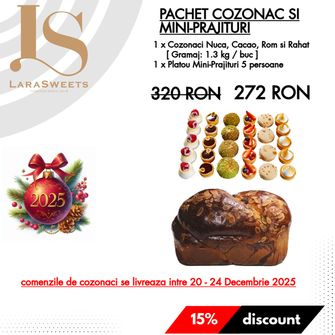 Pachet Cozonac si Mini-Prajituri